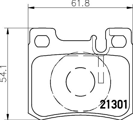 HELLA PAGID 8DB 355 007-671 - Əyləc altlığı dəsti, əyləc diski furqanavto.az