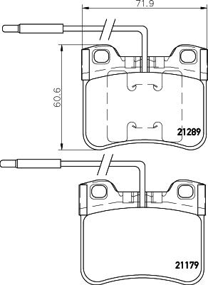 HELLA PAGID 8DB 355 007-811 - Əyləc altlığı dəsti, əyləc diski furqanavto.az