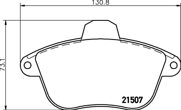 HELLA PAGID 8DB 355 019-071 - Əyləc altlığı dəsti, əyləc diski furqanavto.az