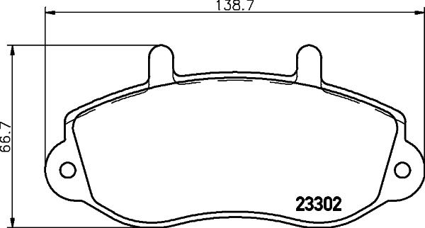 HELLA PAGID 8DB 355 019-321 - Əyləc altlığı dəsti, əyləc diski furqanavto.az