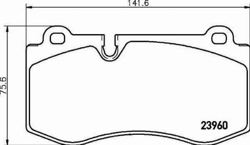 HELLA PAGID 8DB 355 015-961 - Əyləc altlığı dəsti, əyləc diski furqanavto.az