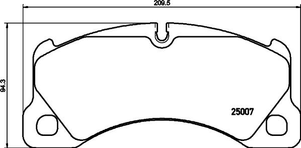 HELLA PAGID 8DB 355 040-781 - Əyləc altlığı dəsti, əyləc diski furqanavto.az