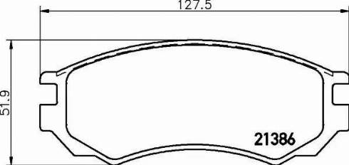 HELLA PAGID 8DB 355 016-541 - Əyləc altlığı dəsti, əyləc diski furqanavto.az