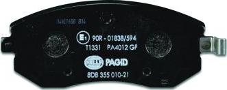 HELLA PAGID 8DB 355 010-211 - Əyləc altlığı dəsti, əyləc diski furqanavto.az