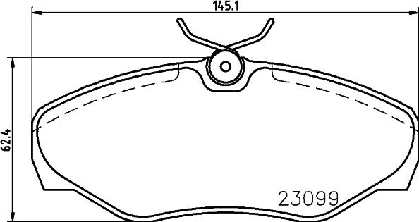 HELLA PAGID 8DB 355 011-091 - Əyləc altlığı dəsti, əyləc diski furqanavto.az