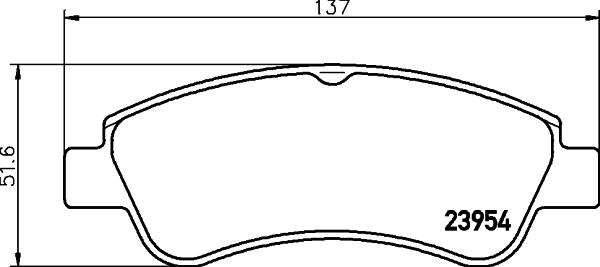 HELLA PAGID 8DB 355 011-071 - Əyləc altlığı dəsti, əyləc diski furqanavto.az