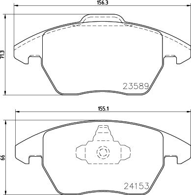 HELLA PAGID 8DB 355 011-811 - Əyləc altlığı dəsti, əyləc diski furqanavto.az