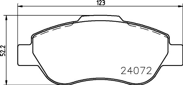 HELLA PAGID 8DB 355 011-241 - Əyləc altlığı dəsti, əyləc diski furqanavto.az