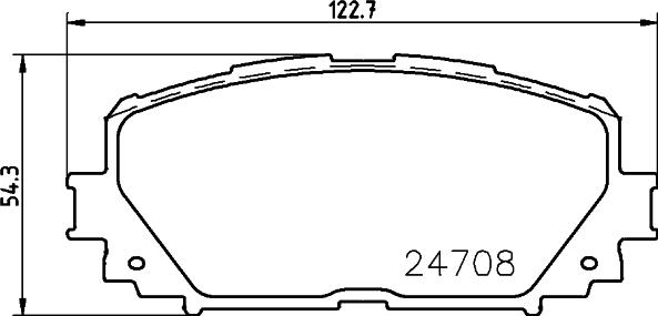 HELLA PAGID 8DB 355 013-901 - Əyləc altlığı dəsti, əyləc diski furqanavto.az