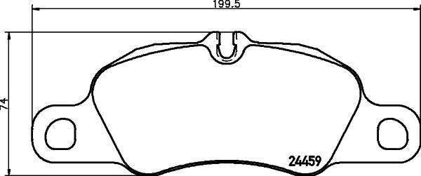 HELLA PAGID 8DB 355 013-801 - Əyləc altlığı dəsti, əyləc diski furqanavto.az