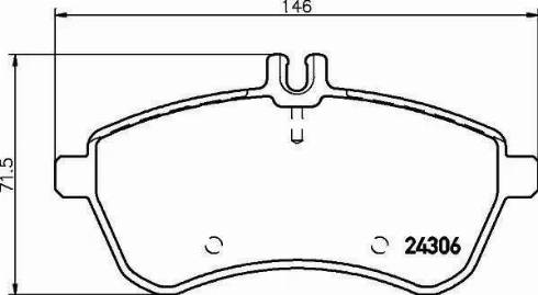 HELLA PAGID 8DB 355 012-751 - Əyləc altlığı dəsti, əyləc diski furqanavto.az