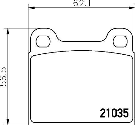 HELLA PAGID 8DB 355 017-441 - Əyləc altlığı dəsti, əyləc diski www.furqanavto.az