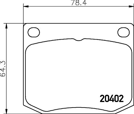 HELLA PAGID 8DB 355 017-381 - Əyləc altlığı dəsti, əyləc diski furqanavto.az