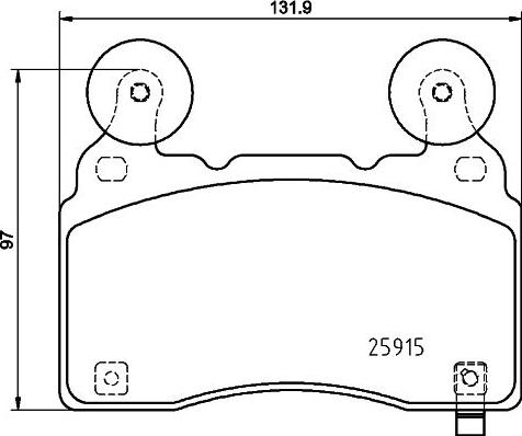 HELLA PAGID 8DB 355 039-481 - Əyləc altlığı dəsti, əyləc diski furqanavto.az