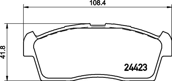 HELLA PAGID 8DB 355 039-691 - Əyləc altlığı dəsti, əyləc diski furqanavto.az