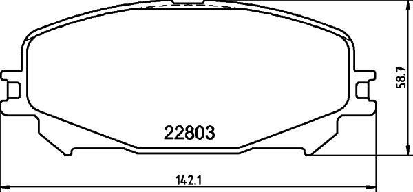 HELLA PAGID 8DB 355 039-201 - Əyləc altlığı dəsti, əyləc diski furqanavto.az