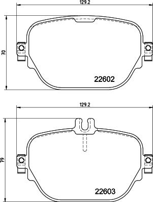 HELLA PAGID 8DB355039221 - Əyləc altlığı dəsti, əyləc diski furqanavto.az