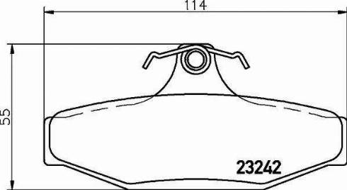 HELLA PAGID 8DB 355 021-021 - Əyləc altlığı dəsti, əyləc diski furqanavto.az