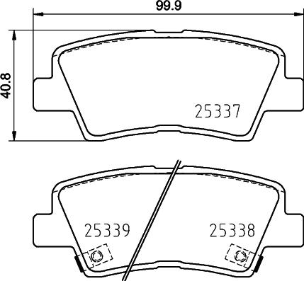 HELLA PAGID 8DB 355 031-821 - Əyləc altlığı dəsti, əyləc diski furqanavto.az