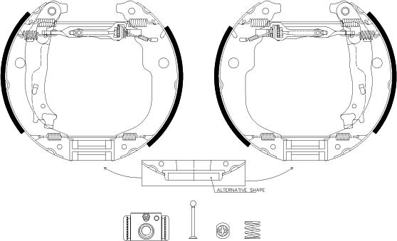 HELLA PAGID 8DB 355 038-131 - Əyləc Başlığı Dəsti furqanavto.az