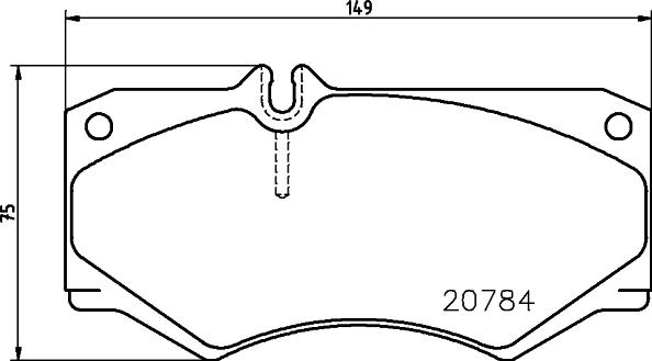 HELLA PAGID 8DB 355 032-011 - Əyləc altlığı dəsti, əyləc diski furqanavto.az