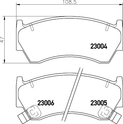 HELLA PAGID 8DB 355 029-151 - Əyləc altlığı dəsti, əyləc diski furqanavto.az