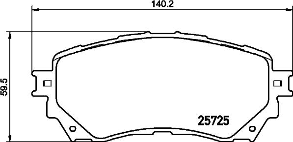 HELLA PAGID 8DB 355 029-321 - Əyləc altlığı dəsti, əyləc diski furqanavto.az