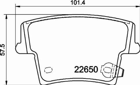 HELLA 8DB 355 025-961 - Əyləc altlığı dəsti, əyləc diski furqanavto.az