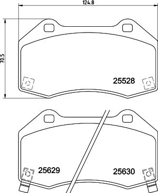 HELLA PAGID 8DB 355 025-871 - Əyləc altlığı dəsti, əyləc diski furqanavto.az