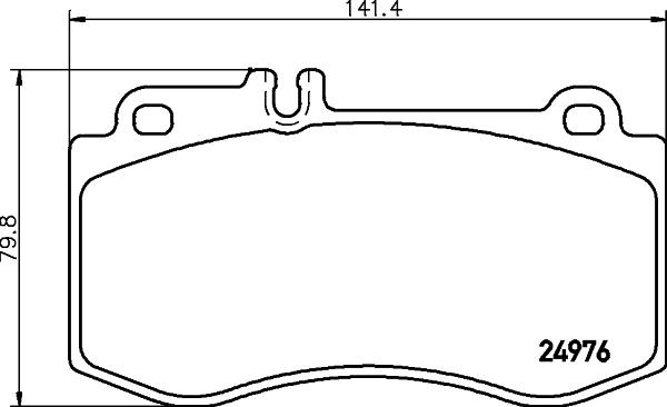 HELLA PAGID 8DB 355 026-331 - Əyləc altlığı dəsti, əyləc diski furqanavto.az