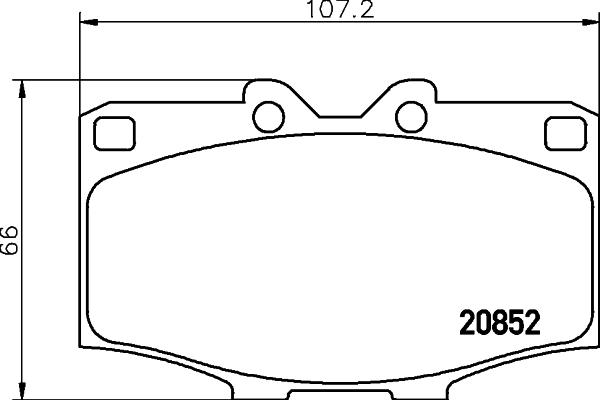 HELLA PAGID 8DB 355 026-791 - Əyləc altlığı dəsti, əyləc diski furqanavto.az