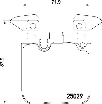 HELLA PAGID 8DB 355 021-341 - Əyləc altlığı dəsti, əyləc diski furqanavto.az