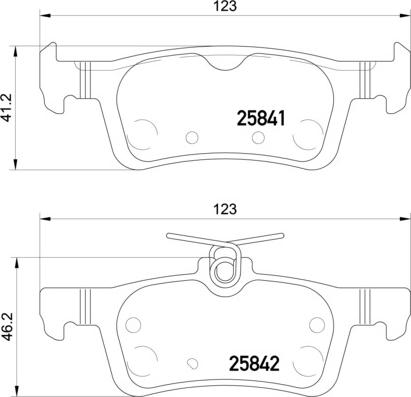 HELLA PAGID 8DB 355 021-311 - Əyləc altlığı dəsti, əyləc diski furqanavto.az