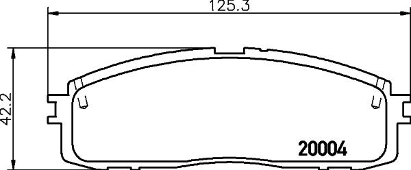 HELLA PAGID 8DB 355 028-941 - Əyləc altlığı dəsti, əyləc diski furqanavto.az