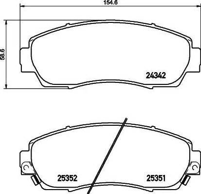 ACURA 45022TJBA03 - Əyləc altlığı dəsti, əyləc diski furqanavto.az