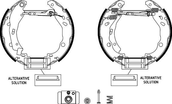 HELLA PAGID 8DB 355 022-511 - Əyləc Başlığı Dəsti furqanavto.az