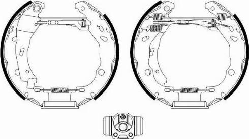 HELLA PAGID 8DB 355 022-601 - Əyləc Başlığı Dəsti furqanavto.az