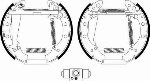 HELLA PAGID 8DB 355 022-701 - Əyləc Başlığı Dəsti furqanavto.az