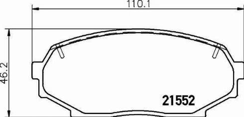 HELLA PAGID 8DB 355 016-821 - Əyləc altlığı dəsti, əyləc diski furqanavto.az