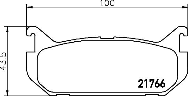 HELLA PAGID 8DB 355 027-301 - Əyləc altlığı dəsti, əyləc diski furqanavto.az