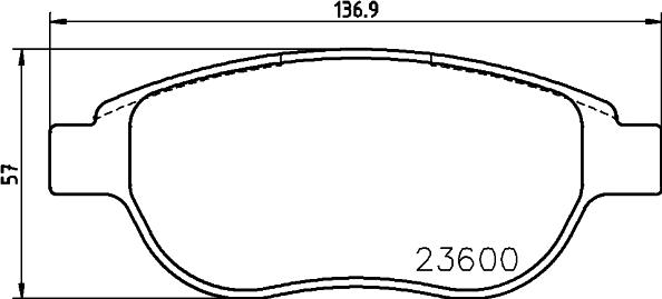 HELLA PAGID 8DB 355 027-751 - Əyləc altlığı dəsti, əyləc diski furqanavto.az