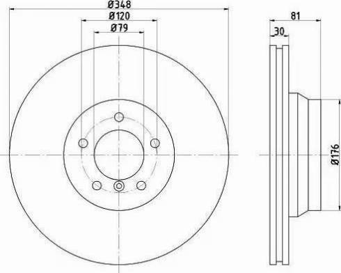 HELLA PAGID 8DD 355 121-131 - Əyləc Diski furqanavto.az