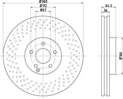 HELLA PAGID 8DD 355 121-061 - Əyləc Diski furqanavto.az