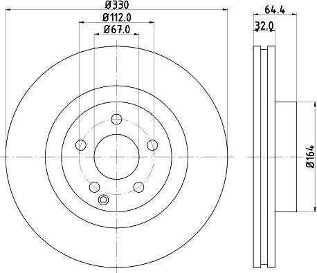 HELLA PAGID 8DD 355 127-921 - Əyləc Diski furqanavto.az