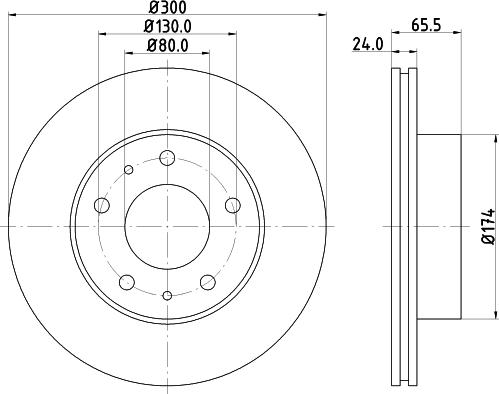 HELLA PAGID 8DD 355 109-021 - Əyləc Diski furqanavto.az