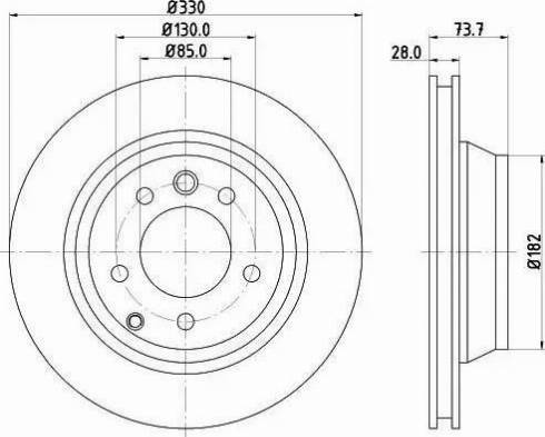 HELLA PAGID 8DD 355 121-111 - Əyləc Diski furqanavto.az