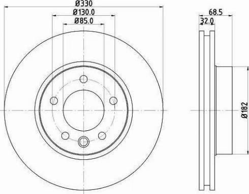 HELLA PAGID 8DD 355 121-081 - Əyləc Diski furqanavto.az