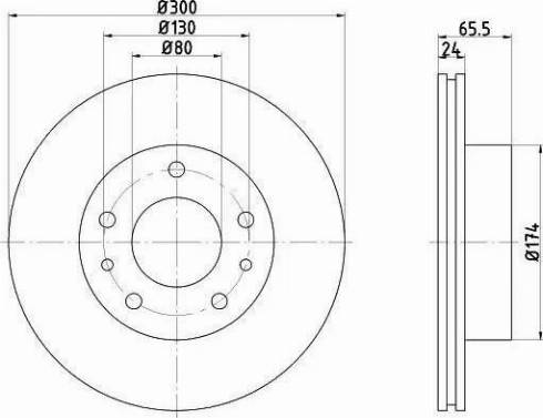 HELLA PAGID 8DD 355 104-431 - Əyləc Diski furqanavto.az