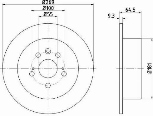 HELLA PAGID 8DD 355 105-901 - Əyləc Diski furqanavto.az