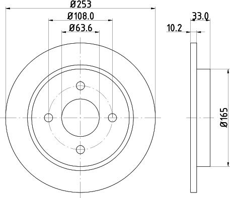 HELLA PAGID 8DD 355 105-661 - Əyləc Diski furqanavto.az